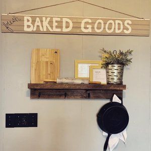 Key and coat hook with shelf(Sold)